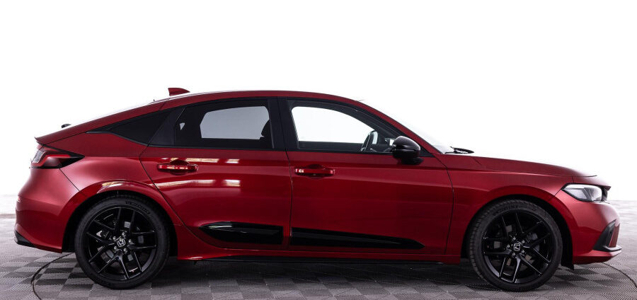 zijaanzicht van de honda civic