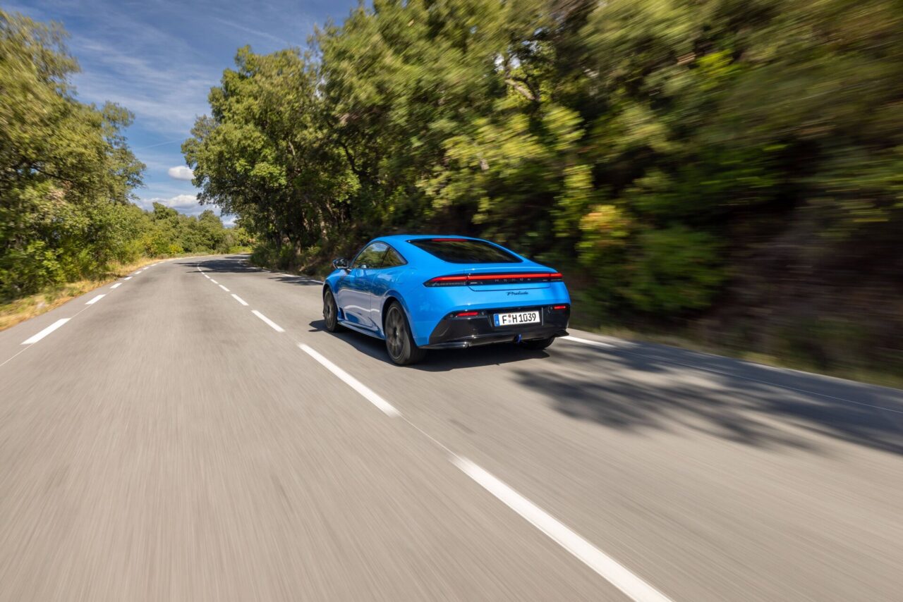 de nieuw honda prelude schuin van achter