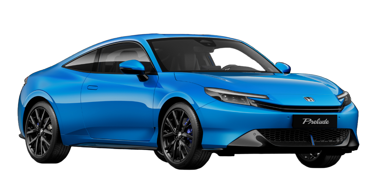honda prelude in het blauw