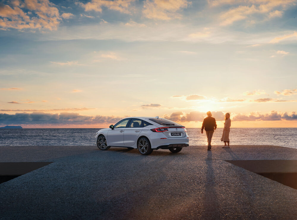 honda civic schuin achter